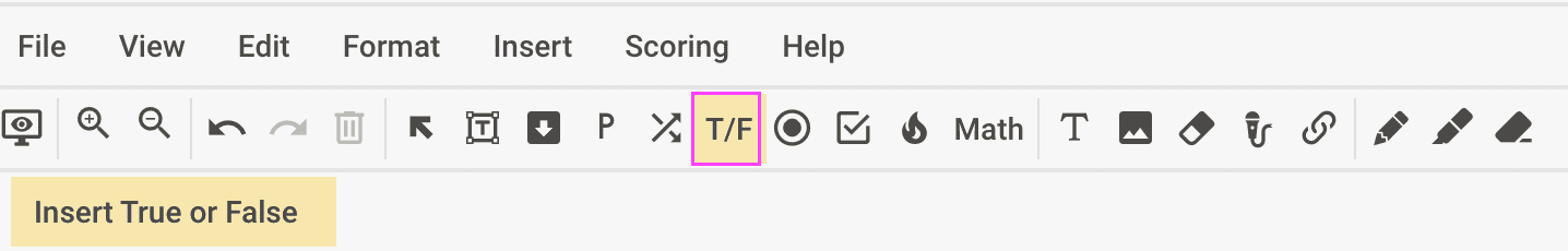 How to Insert a True or False Question - Classwork.com