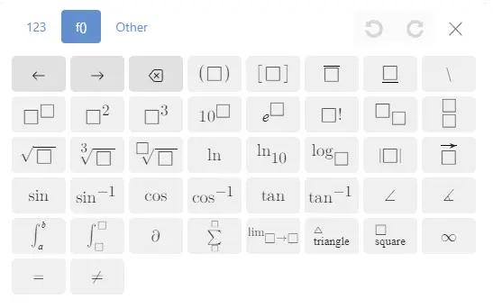 algebraic equation editor for more advanced tools