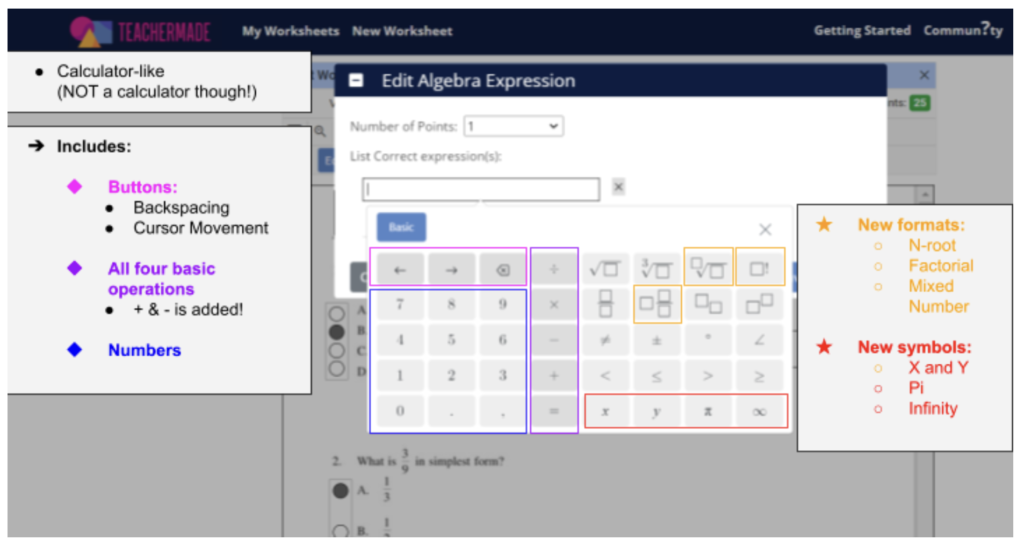 Digital Math Worksheets with Teachermade