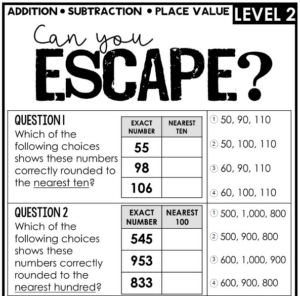 A numeracy exercise.