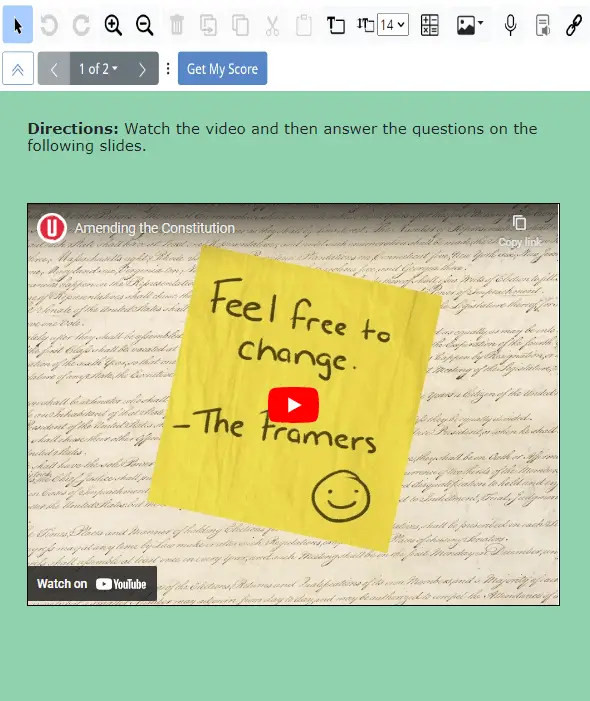 A video exercise.