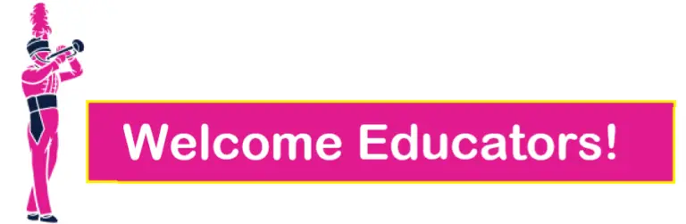 A banner welcoming educators.