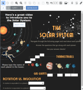 Classwork.com Astronomy Activity