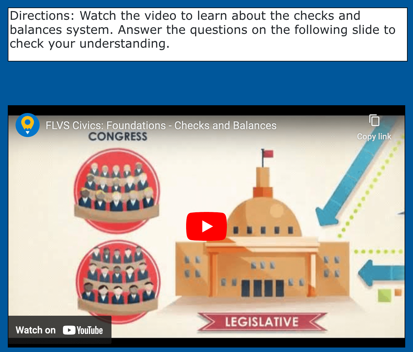 Link to video about civic studies in the USA. Reading exercise Reading material English language Study Material Classwork studio