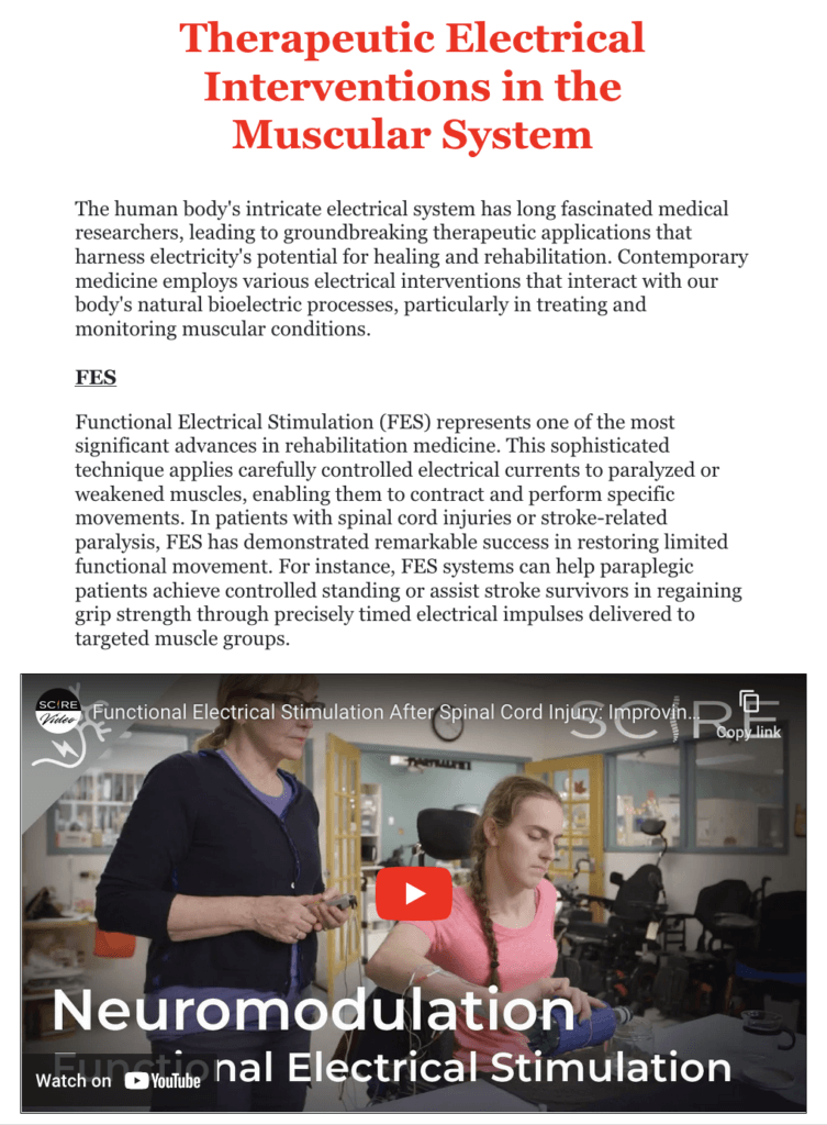 Neuromodulation Functional Electrical Stimulation Special Educational Needs Classwork.com