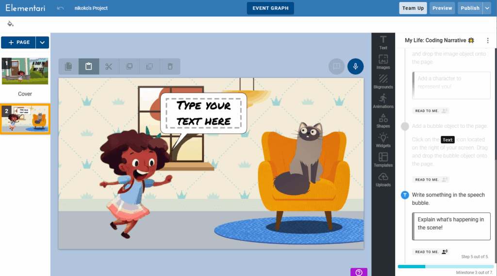 Elementari: Where Creativity and Coding Meet in Your Classroom - Classwork