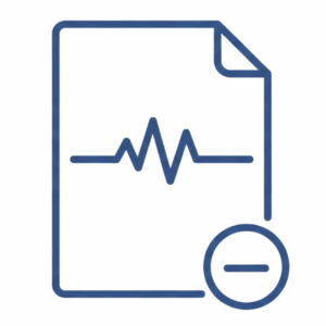 Digital authoring icon representing the conversion of OER and static materials into data-ready, auto-graded instructional content.