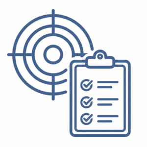 Standards alignment icon representing automated tagging of lessons with State Standards, Bloom’s Taxonomy, and Webb’s DOK