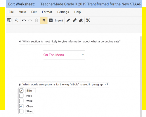 New STAAR Practice Test